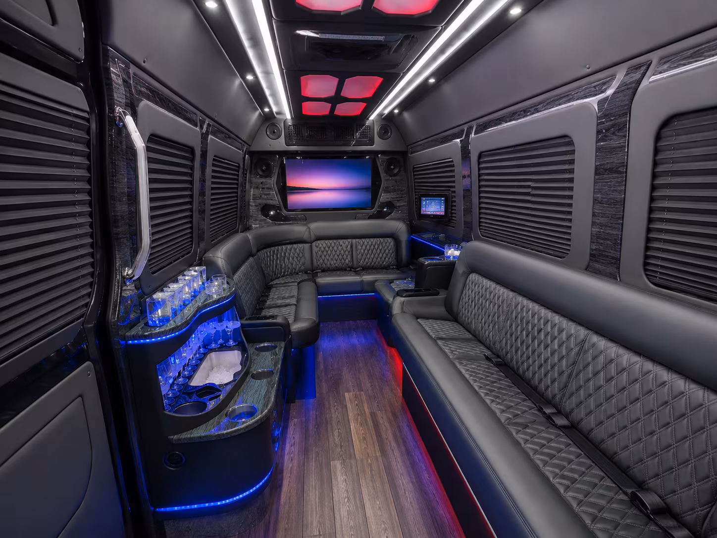 waco 30 passenger party bus interior