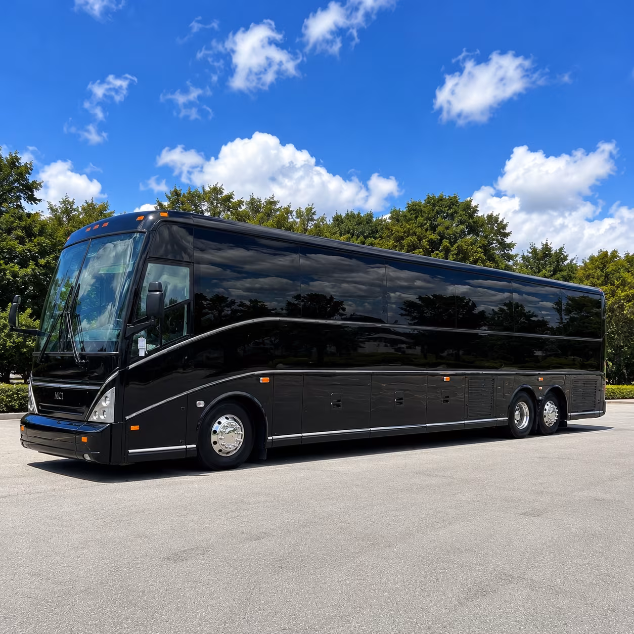 waco charter bus rental exterior