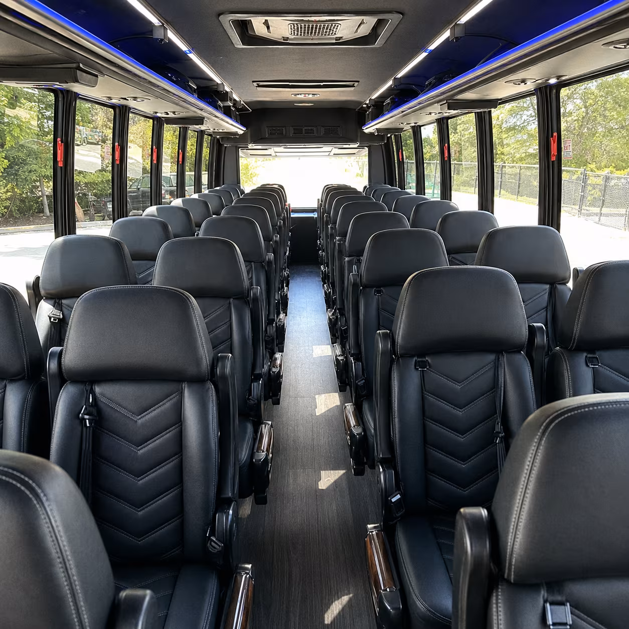 waco concert transportation onboard seating